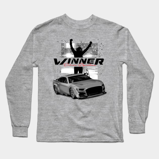 Chris Buescher 400 Race Winner Long Sleeve T-Shirt by art.Hamdan